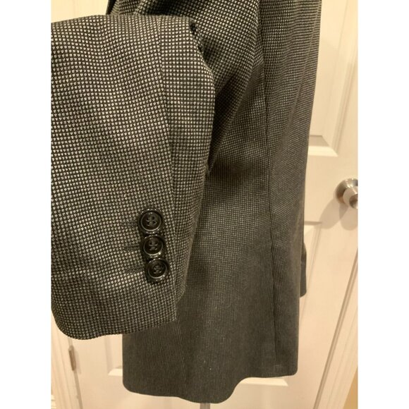 Armani Collezioni Gray & Black Micro Dot Blazer Jacket, Size 8 (US) 44 (IT) - Picture 6 of 10